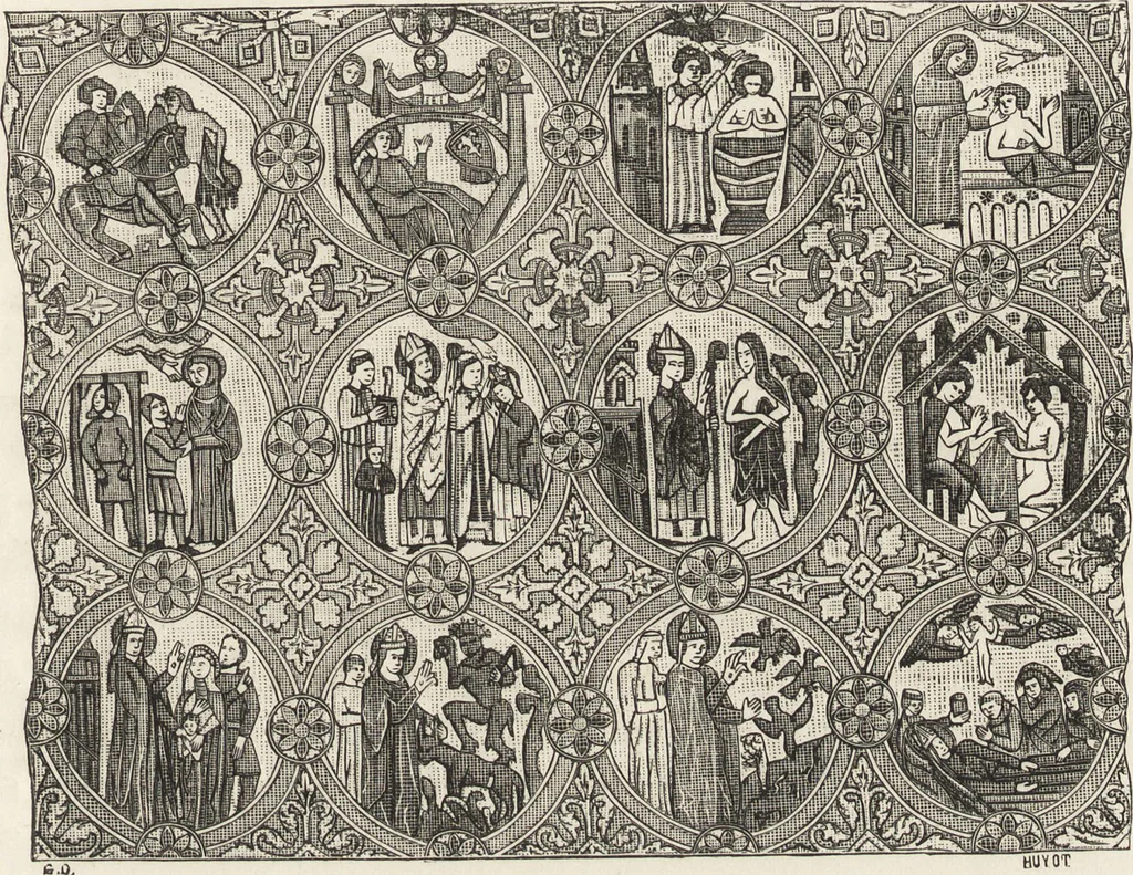 An illustration from Military and religious life in the Middle Ages and at the period of the Renaissance, 1870, leaf 360