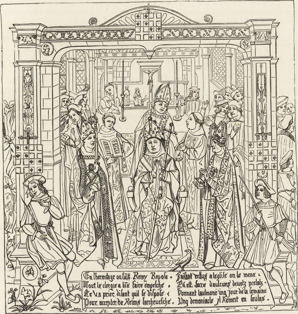 An illustration from Military and religious life in the Middle Ages and at the period of the Renaissance, 1870, leaf 362