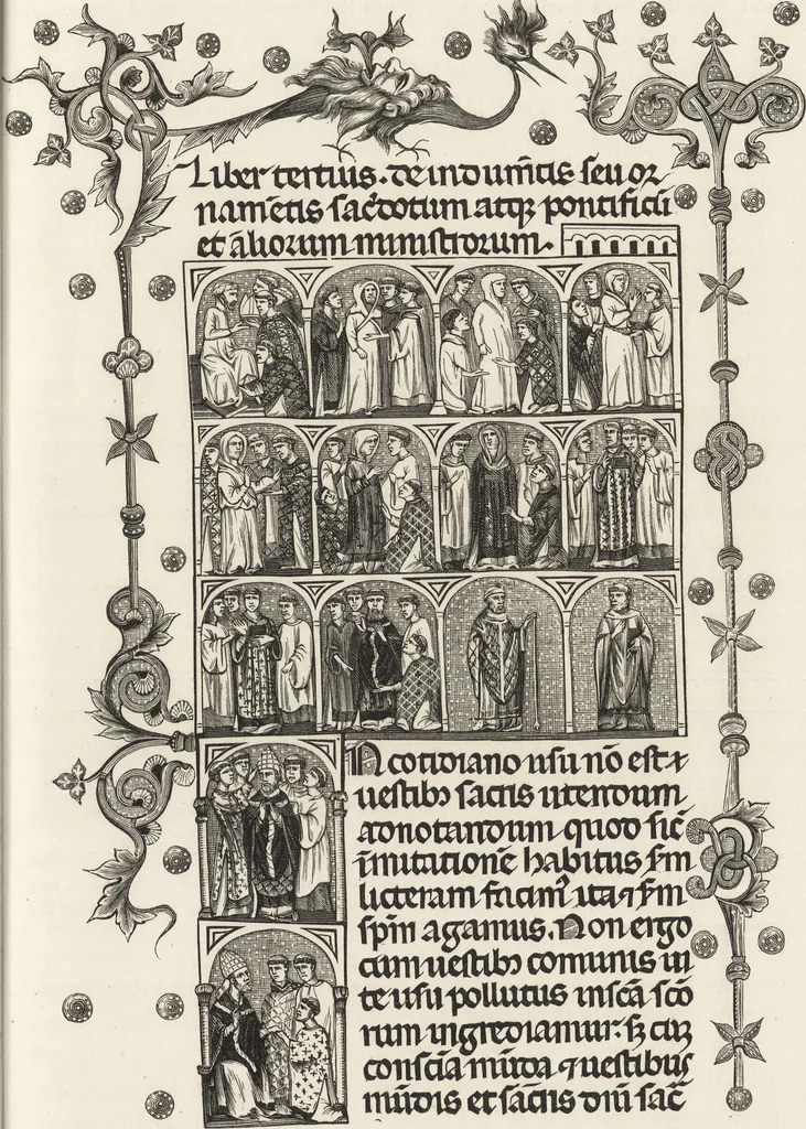 An illustration from Military and religious life in the Middle Ages and at the period of the Renaissance, 1870, leaf 364