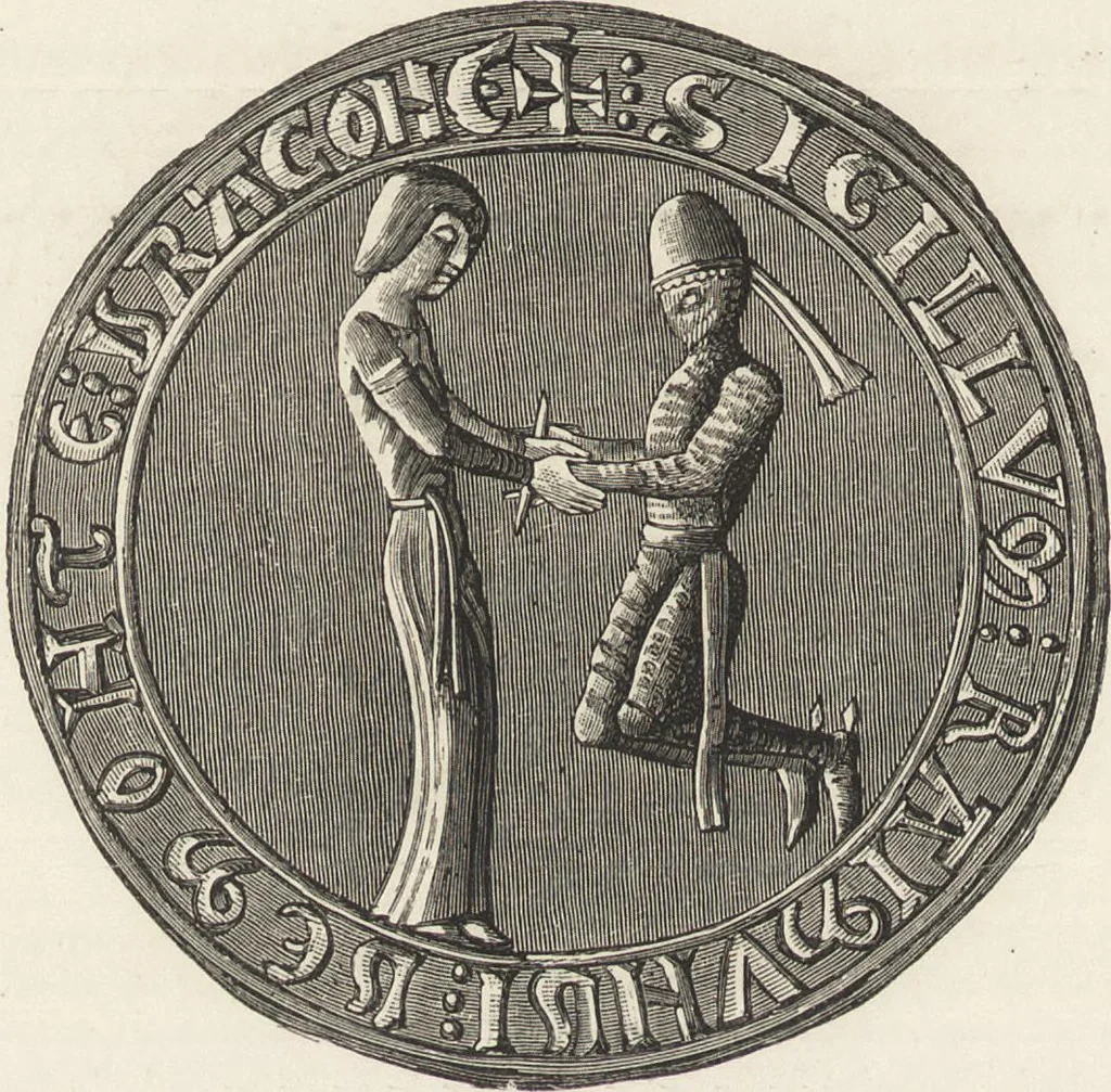 An illustration from Military and religious life in the Middle Ages and at the period of the Renaissance, 1870, leaf 37