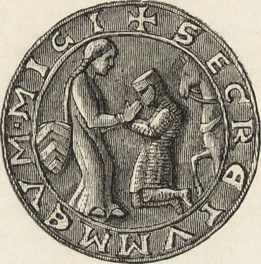 An illustration from Military and religious life in the Middle Ages and at the period of the Renaissance, 1870, leaf 38