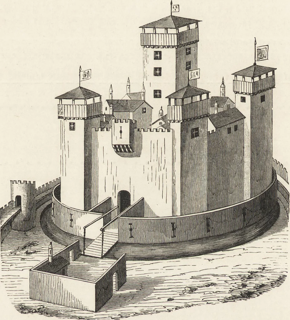 An illustration from Military and religious life in the Middle Ages and at the period of the Renaissance, 1870, leaf 39
