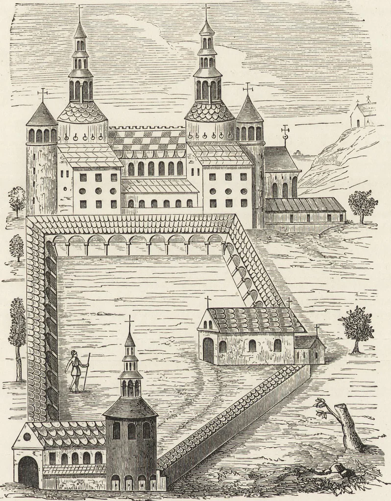 An illustration from Military and religious life in the Middle Ages and at the period of the Renaissance, 1870, leaf 396