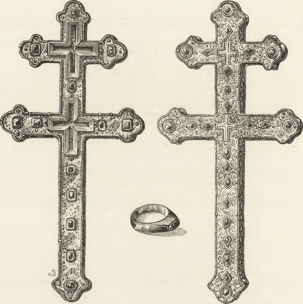 An illustration from Military and religious life in the Middle Ages and at the period of the Renaissance, 1870, leaf 397