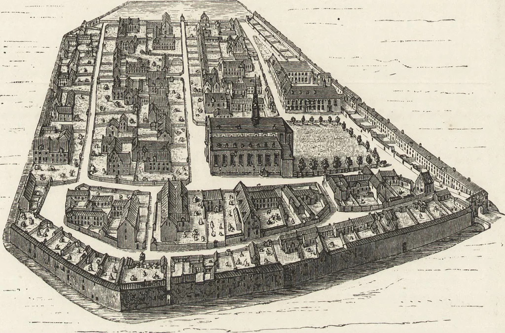 An illustration from Military and religious life in the Middle Ages and at the period of the Renaissance, 1870, leaf 413