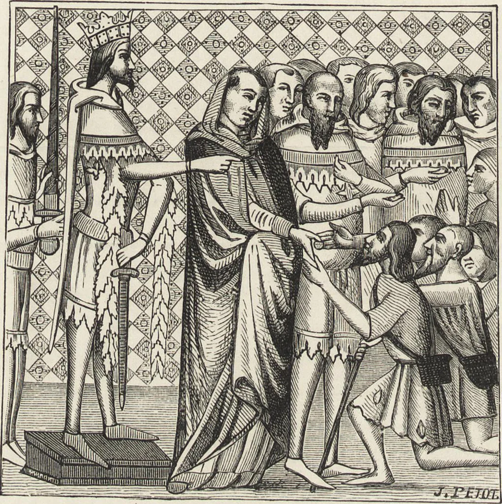 An illustration from Military and religious life in the Middle Ages and at the period of the Renaissance, 1870, leaf 453