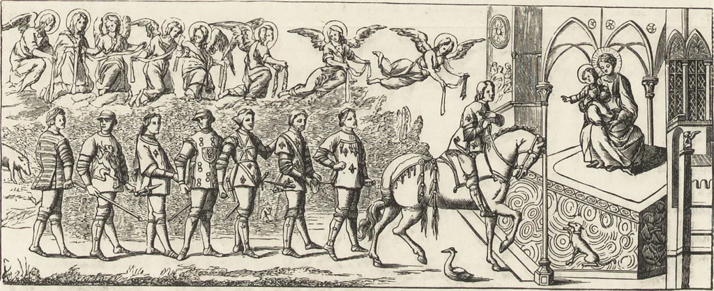 An illustration from Military and religious life in the Middle Ages and at the period of the Renaissance, 1870, leaf 487