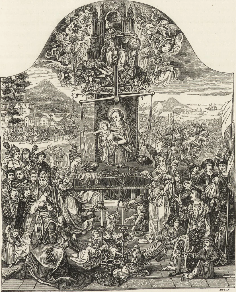 An illustration from Military and religious life in the Middle Ages and at the period of the Renaissance, 1870, leaf 490