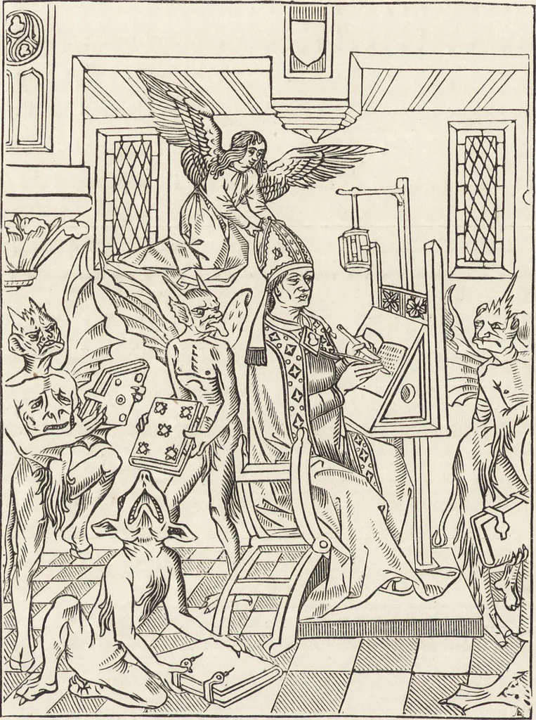 An illustration from Military and religious life in the Middle Ages and at the period of the Renaissance, 1870, leaf 497