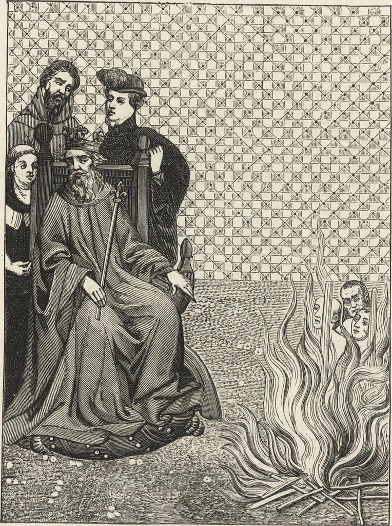 An illustration from Military and religious life in the Middle Ages and at the period of the Renaissance, 1870, leaf 503