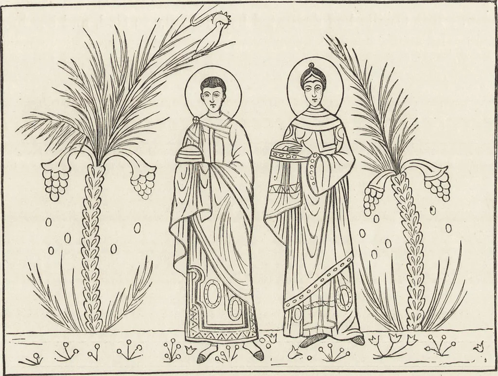 An illustration from Military and religious life in the Middle Ages and at the period of the Renaissance, 1870, leaf 536