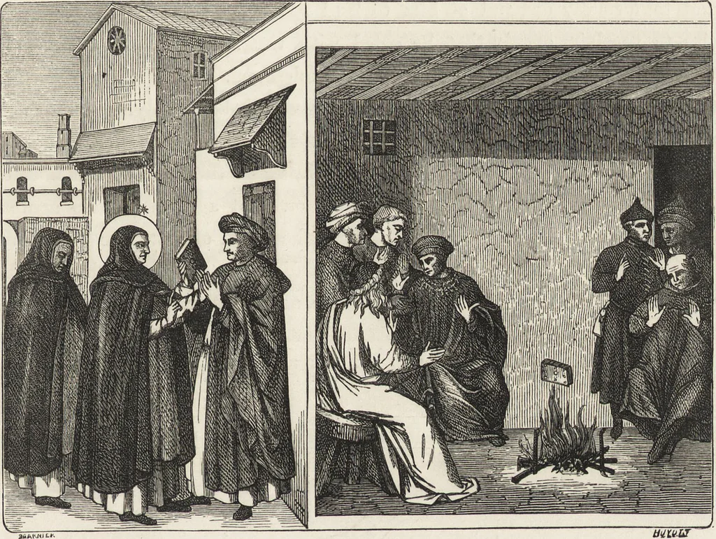 An illustration from Military and religious life in the Middle Ages and at the period of the Renaissance, 1870, leaf 540