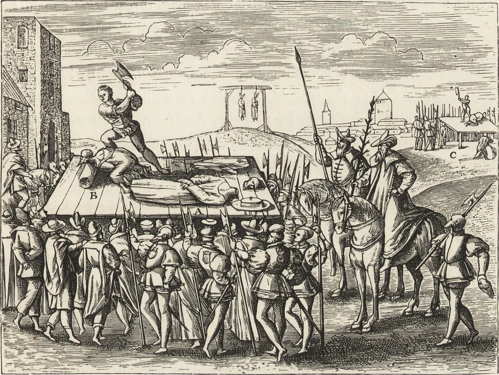 An illustration from Military and religious life in the Middle Ages and at the period of the Renaissance, 1870, leaf 556