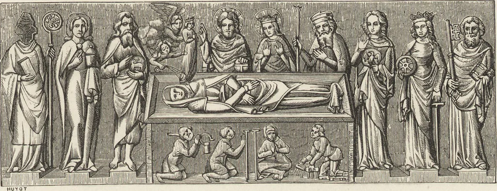 An illustration from Military and religious life in the Middle Ages and at the period of the Renaissance, 1870, leaf 578