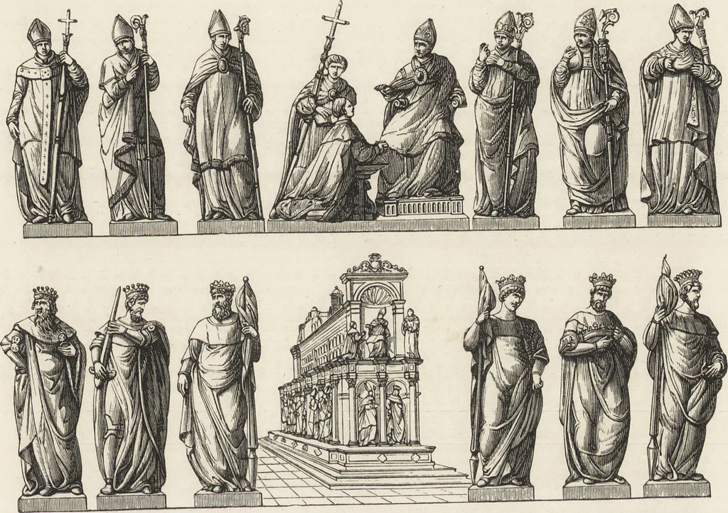 An illustration from Military and religious life in the Middle Ages and at the period of the Renaissance, 1870, leaf 586
