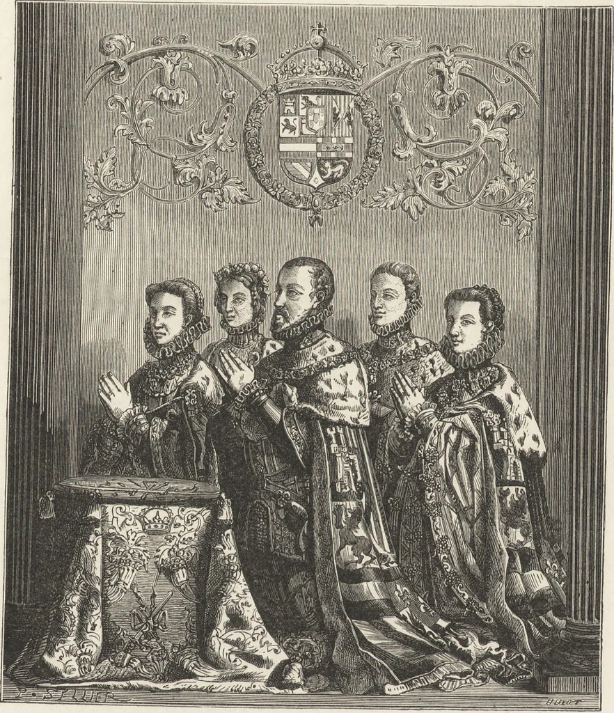 An illustration from Military and religious life in the Middle Ages and at the period of the Renaissance, 1870, leaf 587
