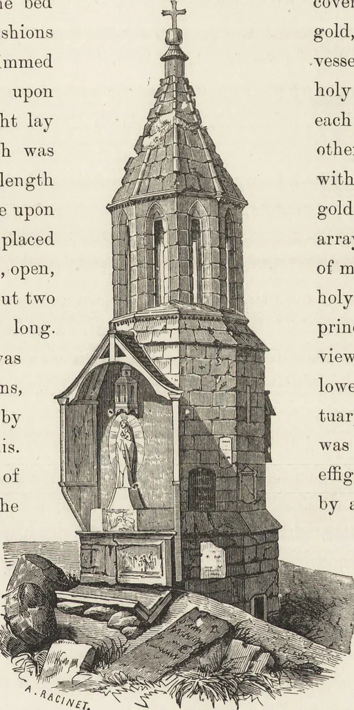 An illustration from Military and religious life in the Middle Ages and at the period of the Renaissance, 1870, leaf 606