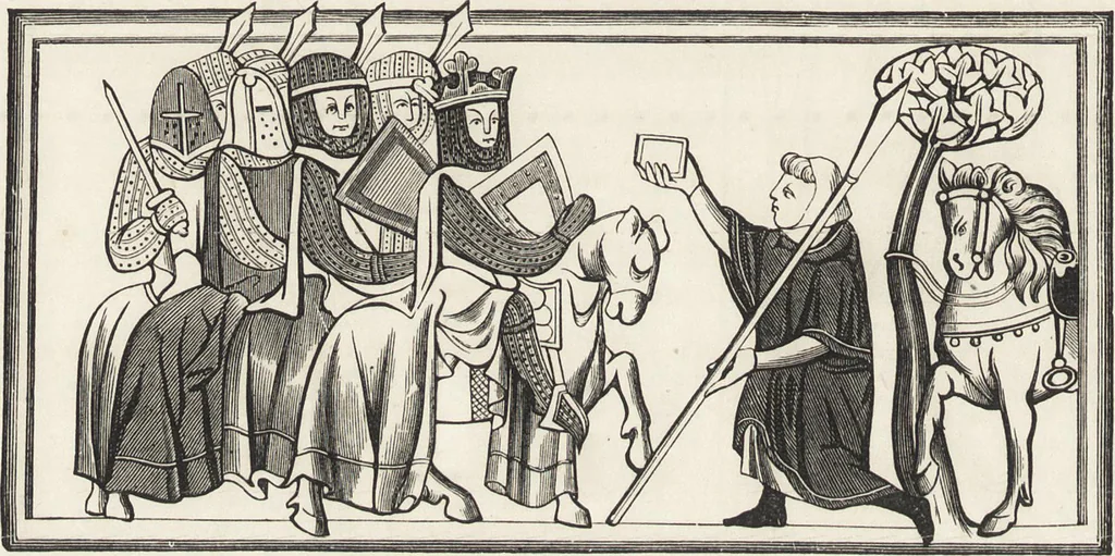 An illustration from Military and religious life in the Middle Ages and at the period of the Renaissance, 1870, leaf 89