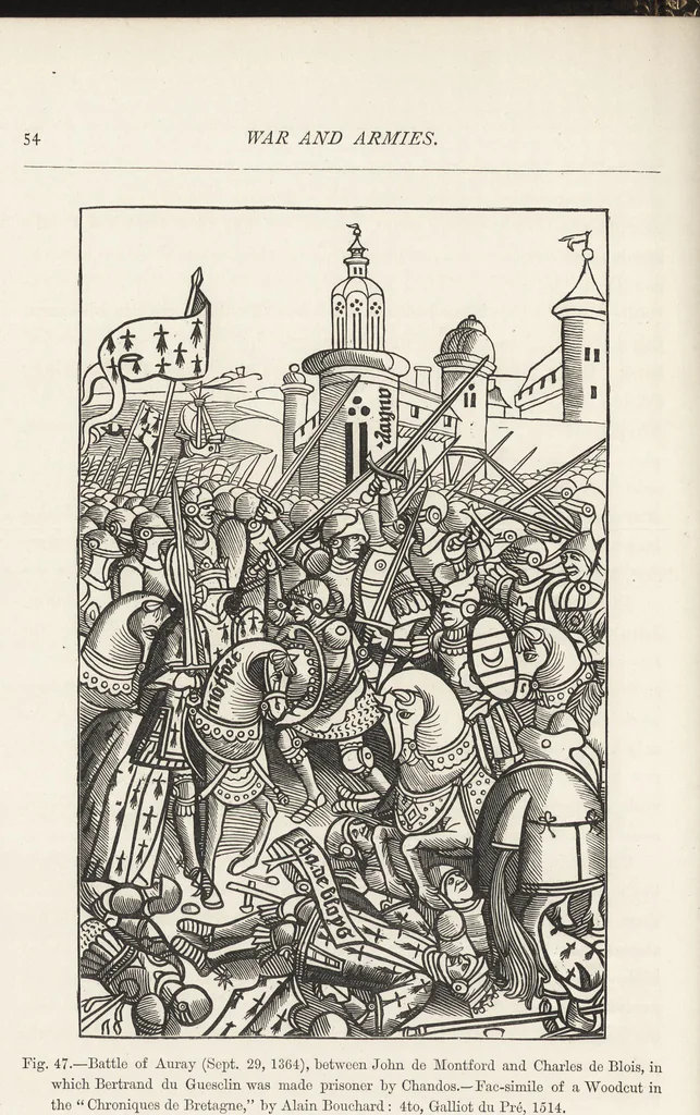 An illustration from Military and religious life in the Middle Ages and at the period of the Renaissance, 1870, leaf 91