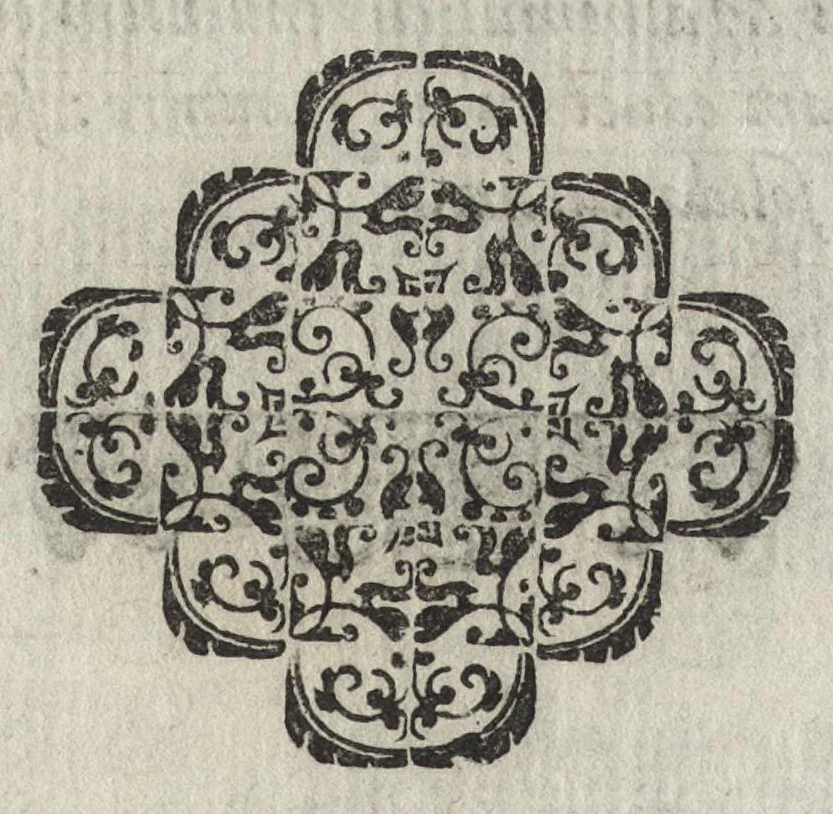 An illustration from Christophori Scheiner, e Societate Iesu Germano-Sueui, Pantographice, seu, Ars delineandi res quaslibet per parallelogrammum lineare seu cauum, mechanicum, mobile : libellis duobus explicata & demonstrationibus geometricis illustrata, quorum prior epipedographicen, siue planorum, posterior stereographicen, seu solidorum aspectabilium viuam imitationem atque proiectionem edocet, 1631, leaf 48