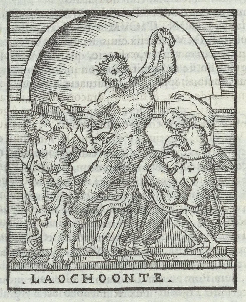 An illustration from Bartholomaei Marliani Vrbis Romae topographia; accvrate', tvm ex vetervm, tum etiam recentiorum fontibus hausta,, 1588, leaf 195
