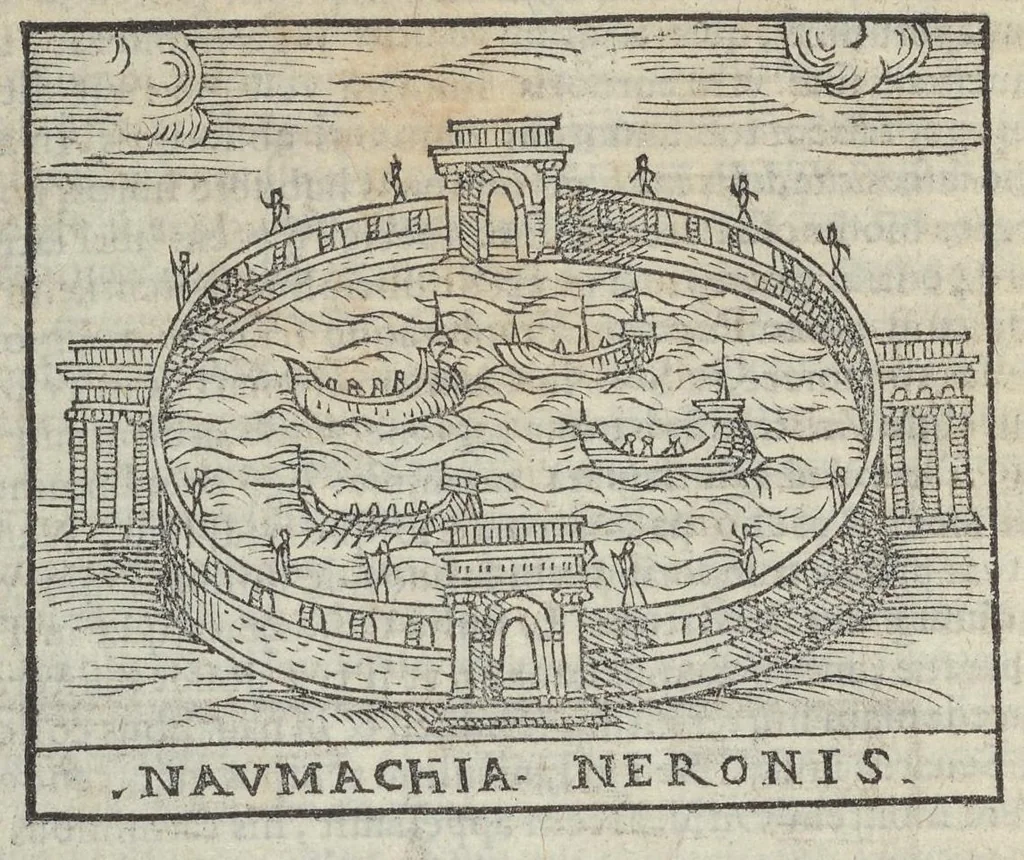 An illustration from Bartholomaei Marliani Vrbis Romae topographia; accvrate', tvm ex vetervm, tum etiam recentiorum fontibus hausta,, 1588, leaf 277