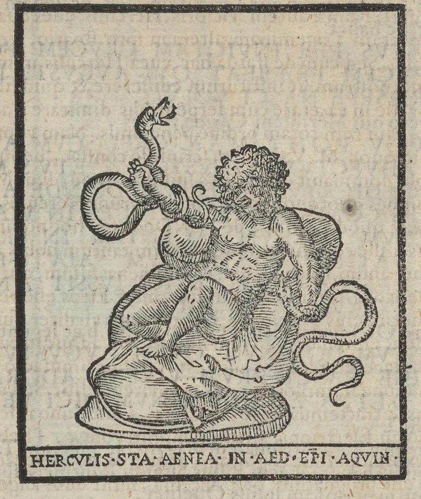 An illustration from Bartholomaei Marliani Vrbis Romae topographia; accvrate', tvm ex vetervm, tum etiam recentiorum fontibus hausta,, 1588, leaf 327