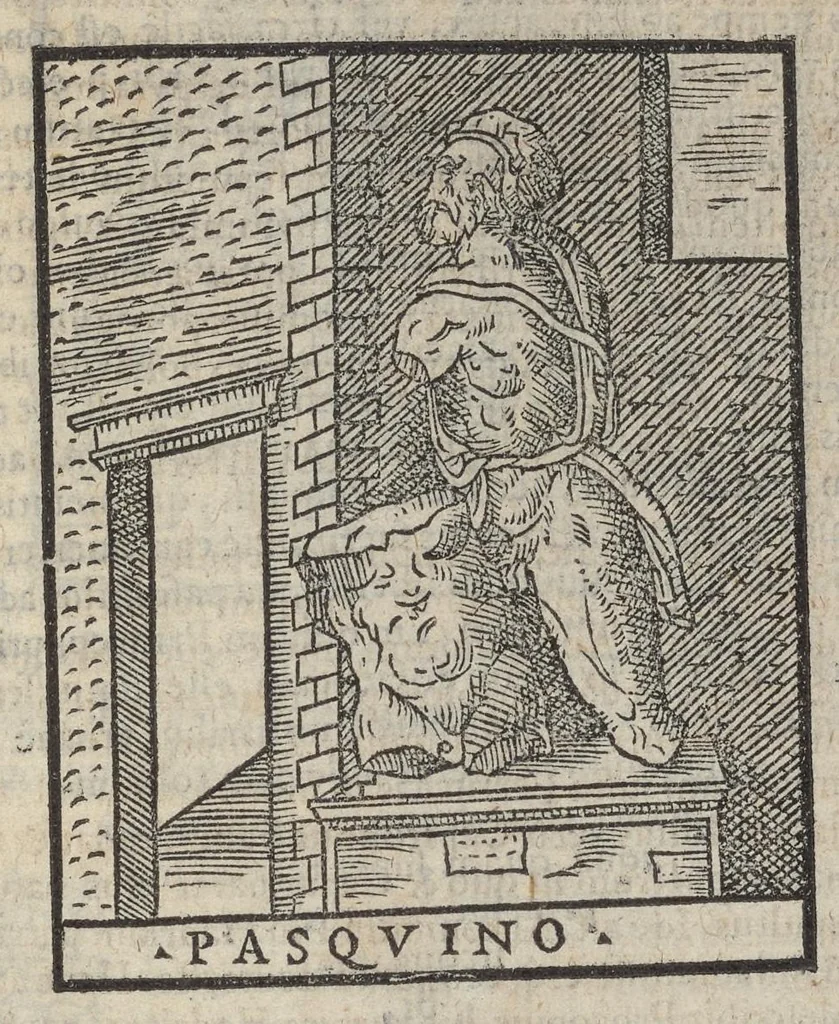An illustration from Bartholomaei Marliani Vrbis Romae topographia; accvrate', tvm ex vetervm, tum etiam recentiorum fontibus hausta,, 1588, leaf 330