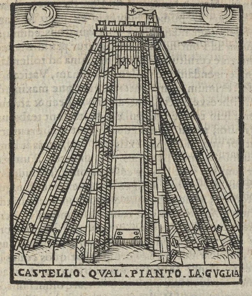 An illustration from Bartholomaei Marliani Vrbis Romae topographia; accvrate', tvm ex vetervm, tum etiam recentiorum fontibus hausta,, 1588, leaf 332