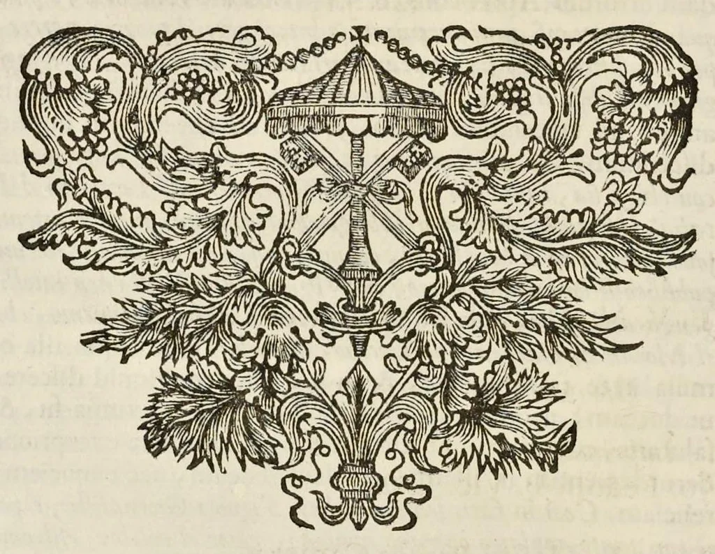 An illustration from I Cesari in oro, raccolti nel Farnese Museo e pubblicati colle loro congrue interpretazioni : tomo primo[-decimo], 1694, leaf 43