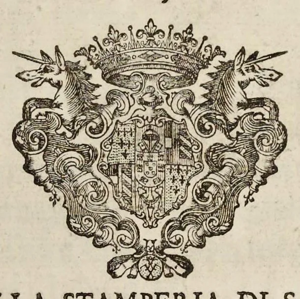 An illustration from I Cesari in oro, raccolti nel Farnese Museo e pubblicati colle loro congrue interpretazioni : tomo primo[-decimo], 1694, leaf 6