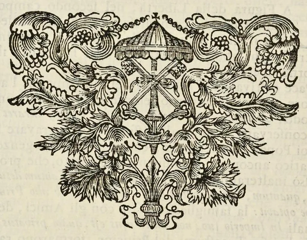 An illustration from I Cesari in oro, raccolti nel Farnese Museo e pubblicati colle loro congrue interpretazioni : tomo primo[-decimo], 1694, leaf 73