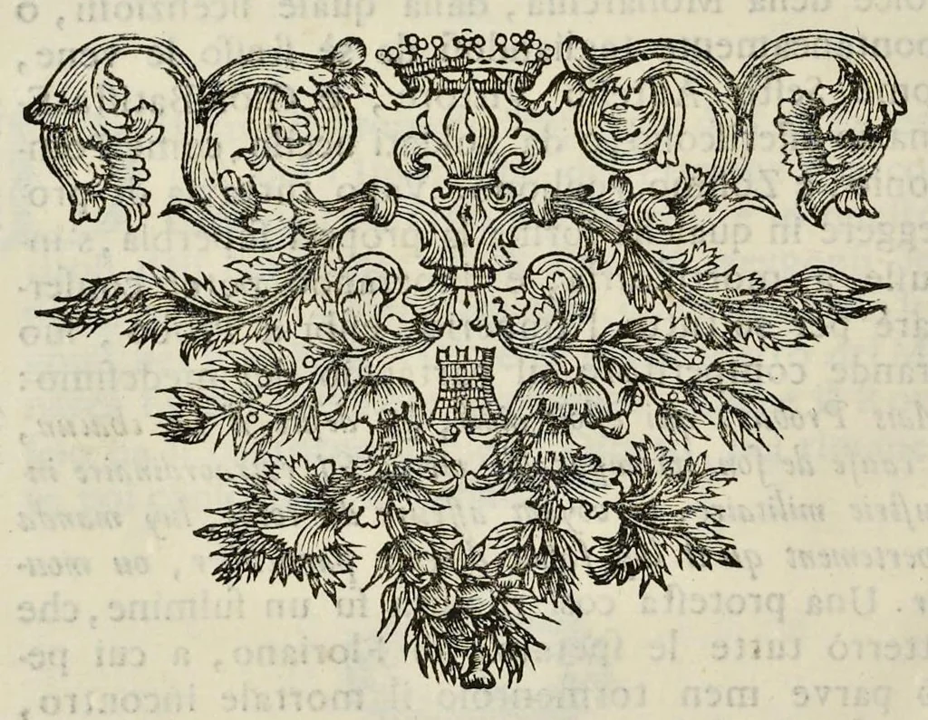 An illustration from I Cesari in oro, raccolti nel Farnese Museo e pubblicati colle loro congrue interpretazioni : tomo primo[-decimo], 1694, leaf 457