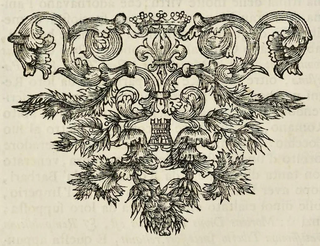 An illustration from I Cesari in oro, raccolti nel Farnese Museo e pubblicati colle loro congrue interpretazioni : tomo primo[-decimo], 1694, leaf 263