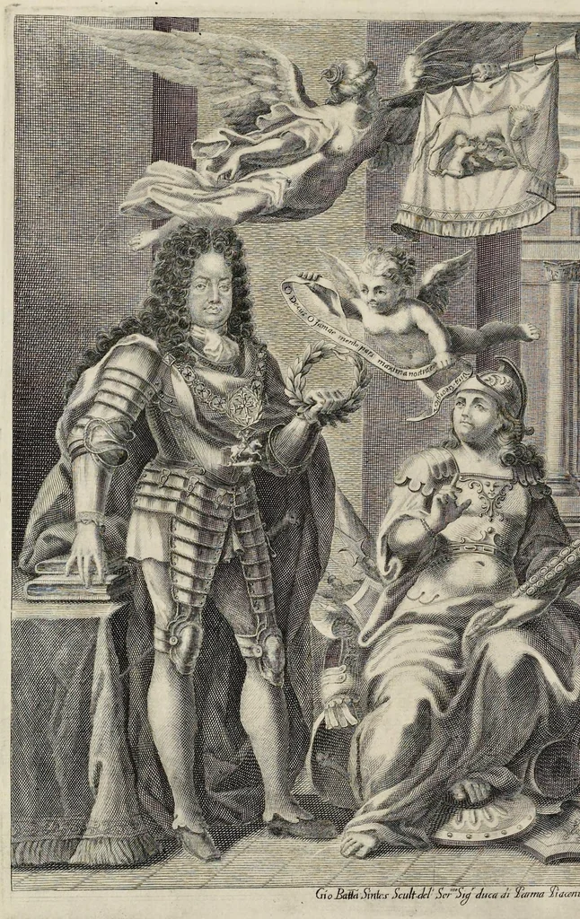 An illustration from I Cesari in oro, raccolti nel Farnese Museo e pubblicati colle loro congrue interpretazioni : tomo primo[-decimo], 1694, leaf 7