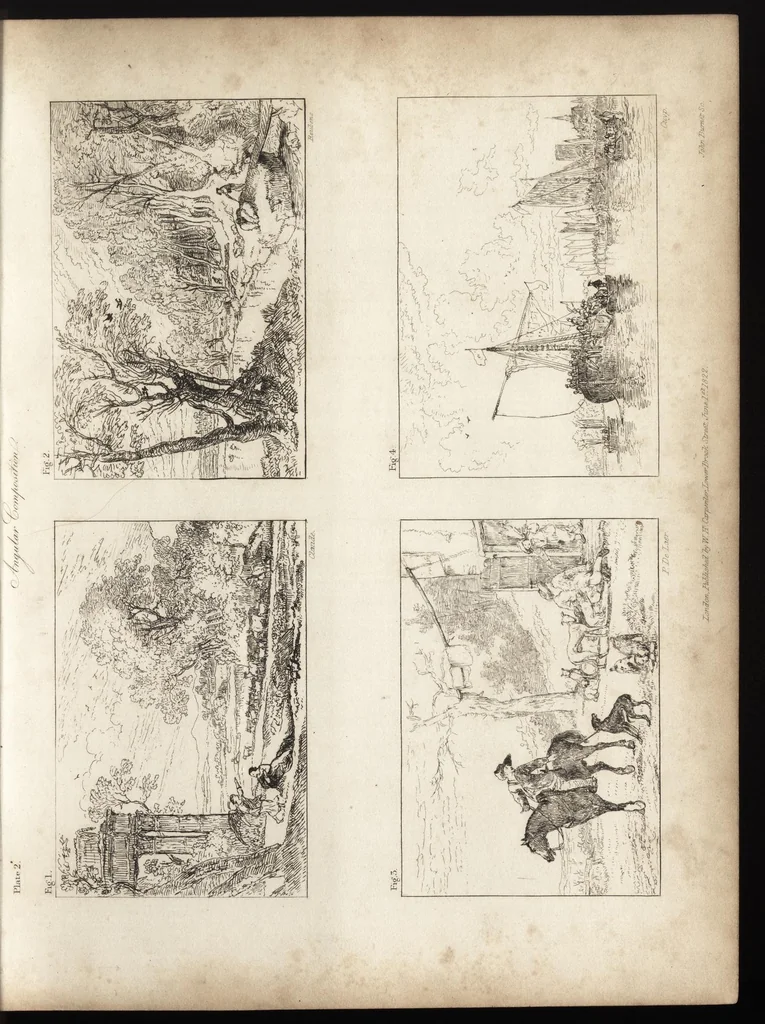 An illustration from A practical treatise on painting : in three parts : consisting of hints on composition, chiaroscuro, and colouring : the whole illustrated by examples from the Italian, Venetian, Flemish, and Dutch schools, 1828, leaf 28