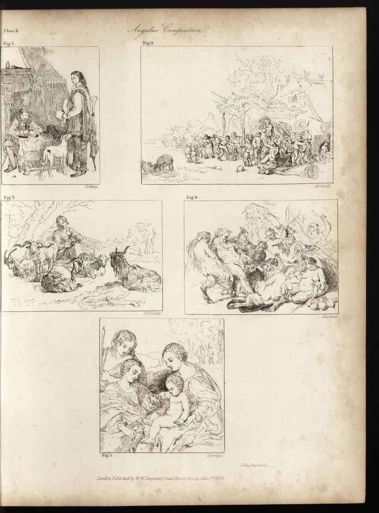 An illustration from A practical treatise on painting : in three parts : consisting of hints on composition, chiaroscuro, and colouring : the whole illustrated by examples from the Italian, Venetian, Flemish, and Dutch schools, 1828, leaf 38