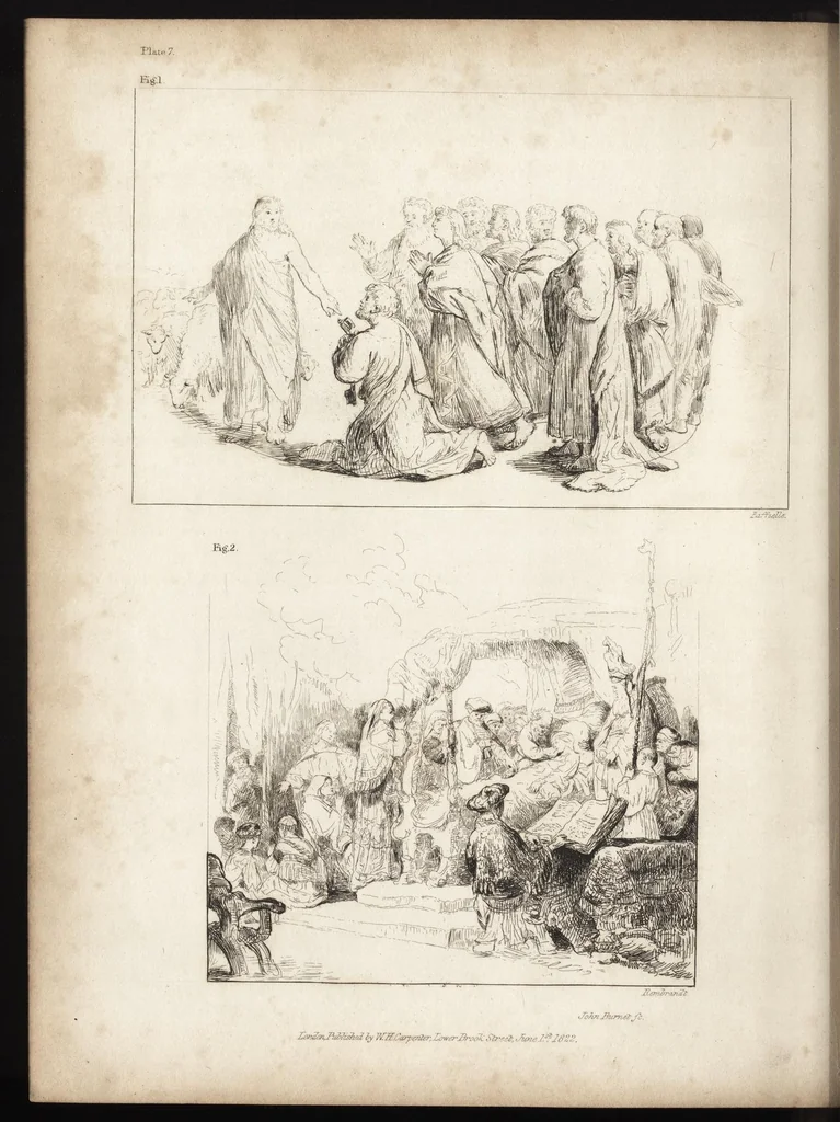 An illustration from A practical treatise on painting : in three parts : consisting of hints on composition, chiaroscuro, and colouring : the whole illustrated by examples from the Italian, Venetian, Flemish, and Dutch schools, 1828, leaf 51