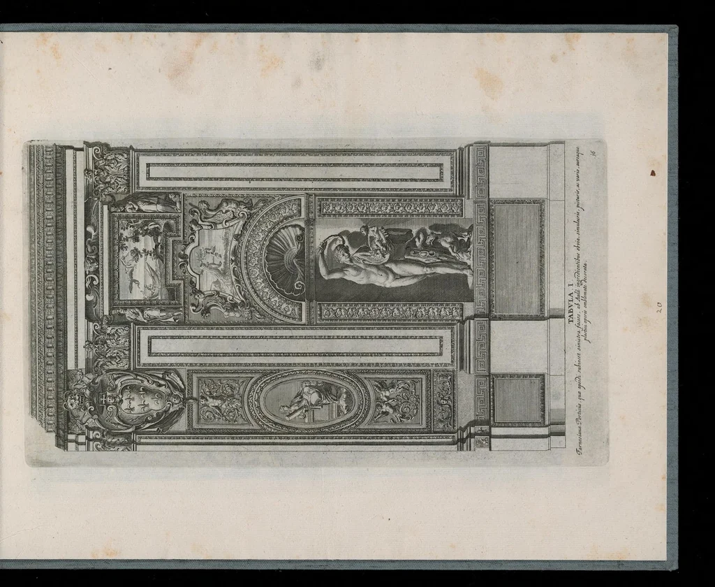 An illustration from Galeriae Farnesianae icones Romae in aedibus sereniss. ducis Parmensis, 1700, leaf 44