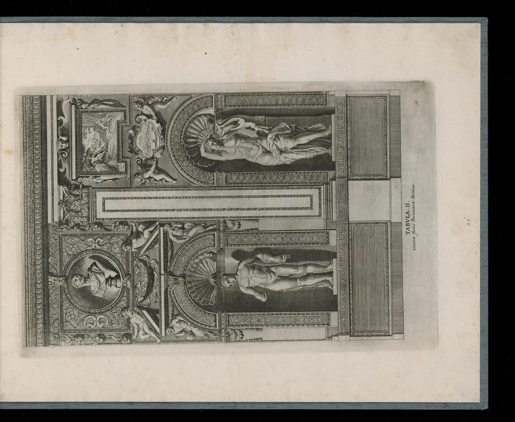 An illustration from Galeriae Farnesianae icones Romae in aedibus sereniss. ducis Parmensis, 1700, leaf 46