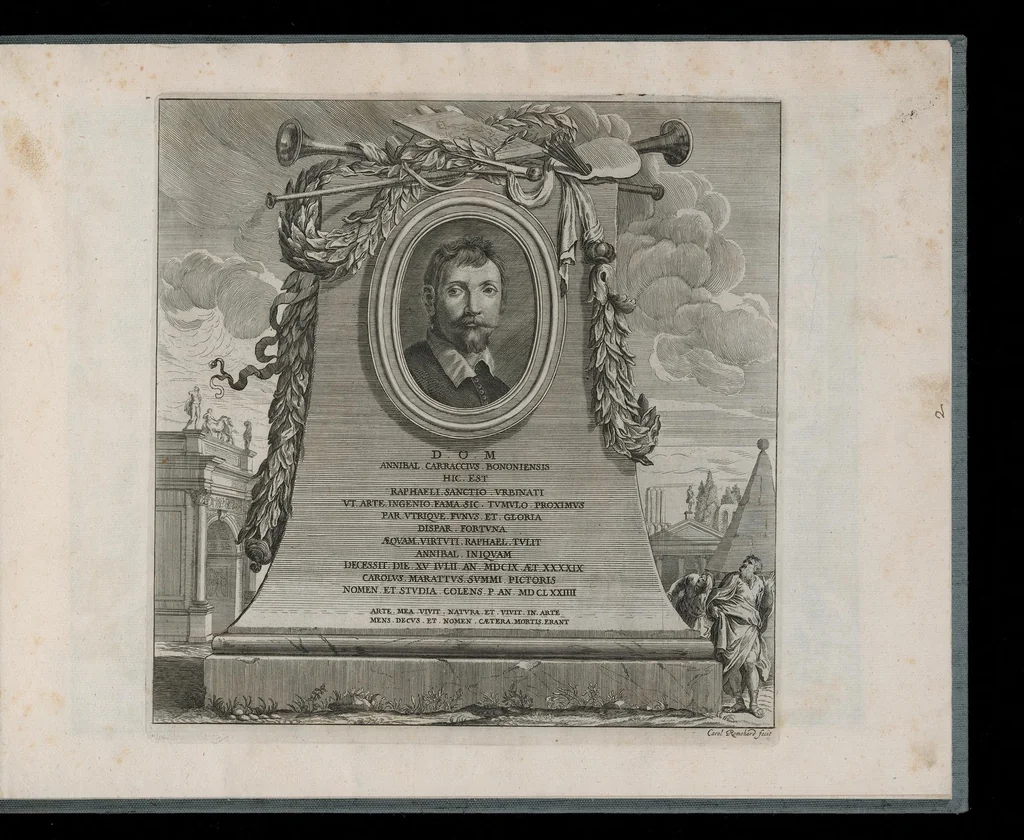 An illustration from Galeriae Farnesianae icones Romae in aedibus sereniss. ducis Parmensis, 1700, leaf 8