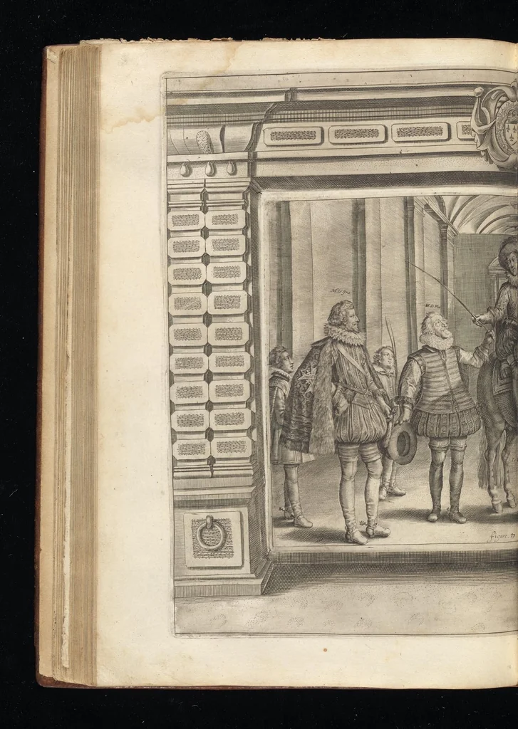 An illustration from L'Instrvction dv roy en l'exercice de monter à cheval, 1629, leaf 179