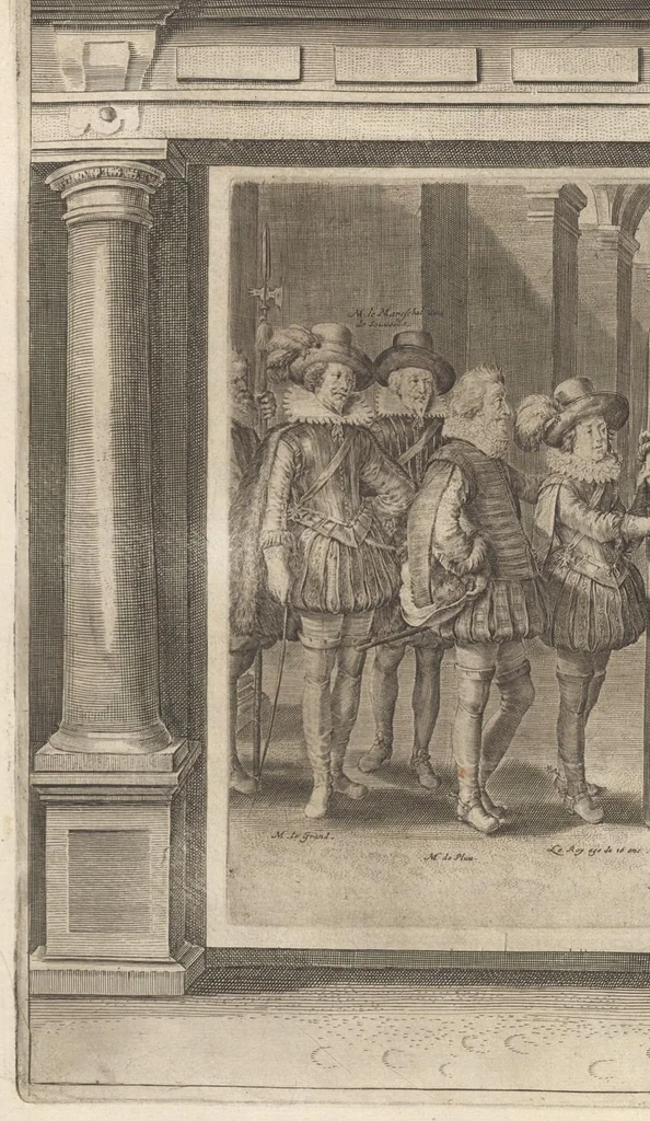An illustration from L'Instrvction dv roy en l'exercice de monter à cheval, 1629, leaf 301