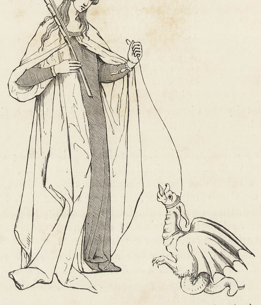 An illustration from Sacred and legendary art, 1891, leaf 155