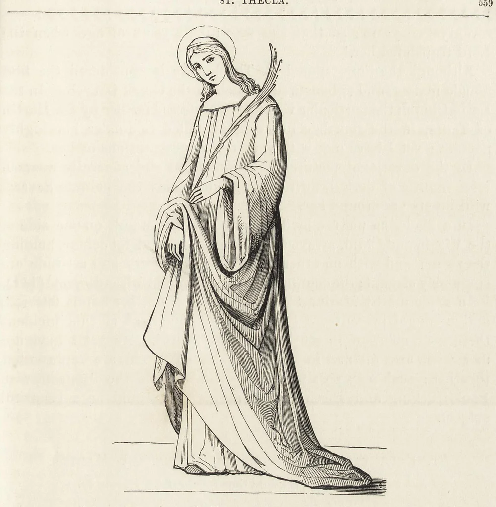 An illustration from Sacred and legendary art, 1891, leaf 196