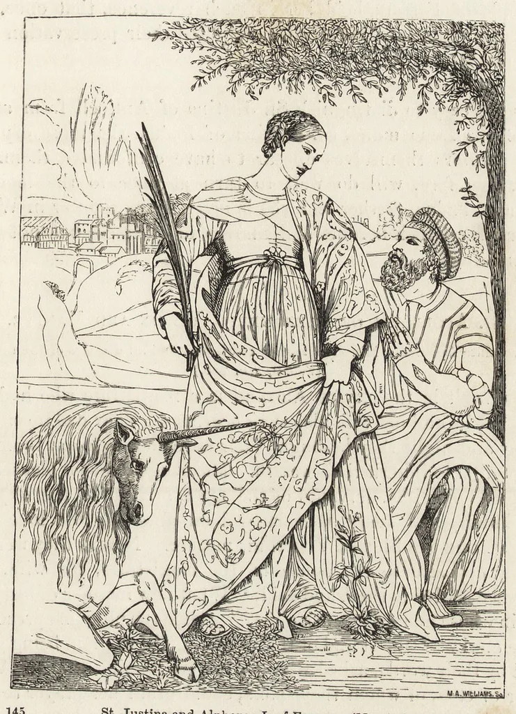 An illustration from Sacred and legendary art, 1891, leaf 214