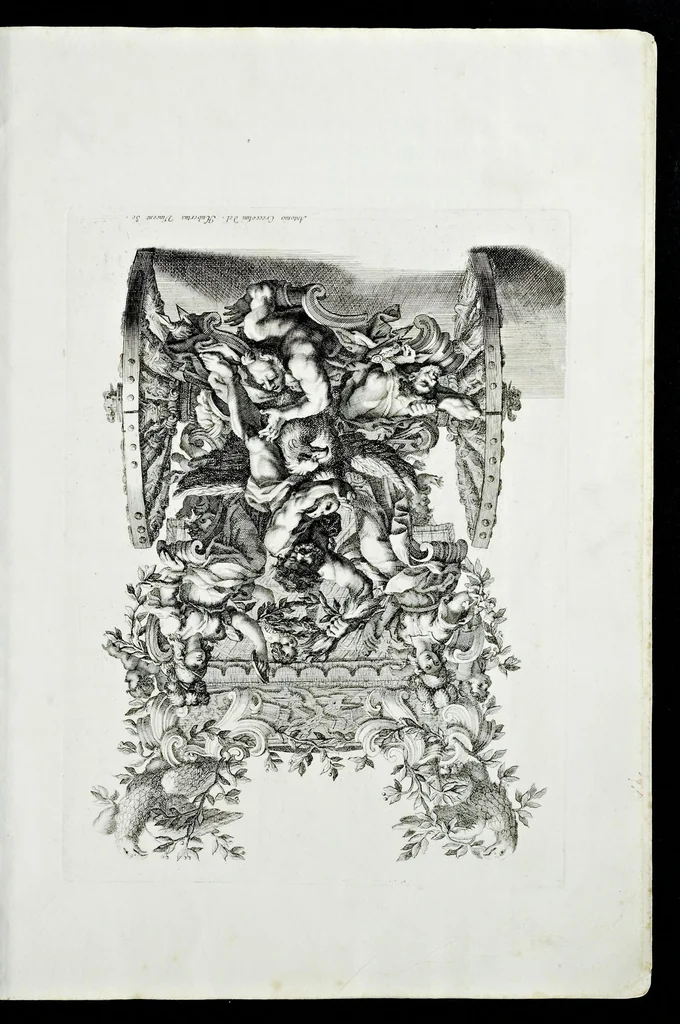 An illustration from Breve descrizzione e disegni delle carrozze dell'eccellentissimo signore Antonio Floriano, del S.R.I. prencipe di Liechtenstein ... caualiere della Chiaue d'oro di Sua Maesta Cesarea e suo ambasciadore alla Sede Apostolica, 1694, leaf 10