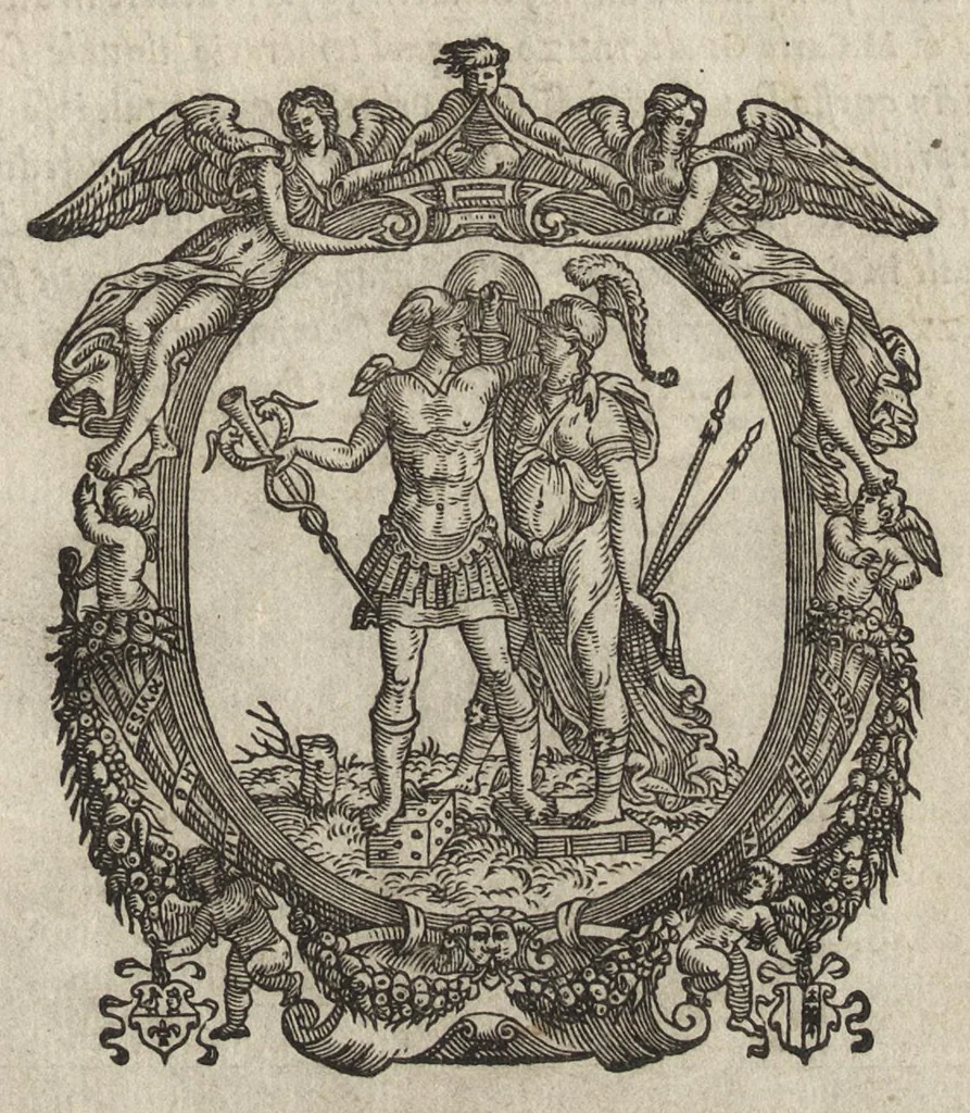 An illustration from Della historia vinitiana, 1552, leaf 6