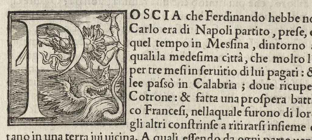 An illustration from Della historia vinitiana, 1552, leaf 91