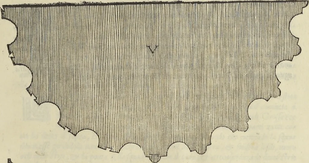 An illustration from Gli oscvri et dificili passi dell'opera ionica di Vitrvvio, 1558, leaf 34